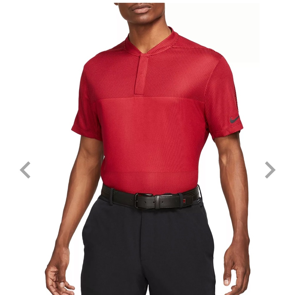 Nike Tiger Woods Dri Fit ADV Golf Polo Shirt Size XL